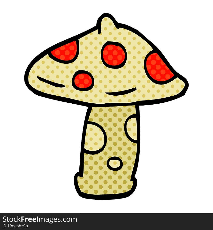 Cartoon Doodle Toadstool