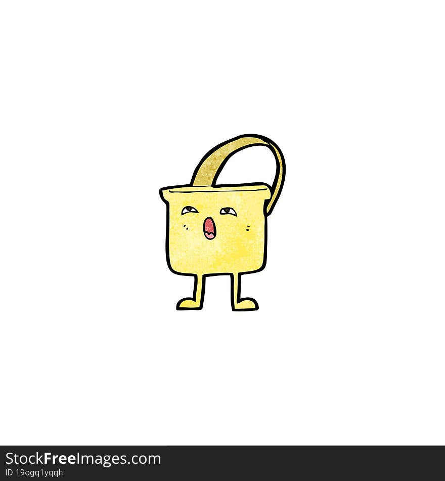 bucket cartoon character