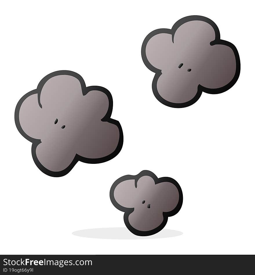 Cartoon Smoke Cloud Symbol