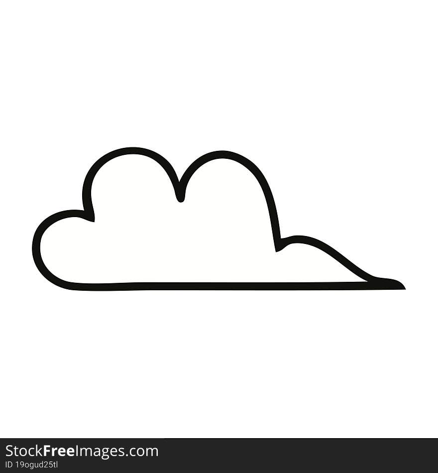 Cute Cartoon Cloud