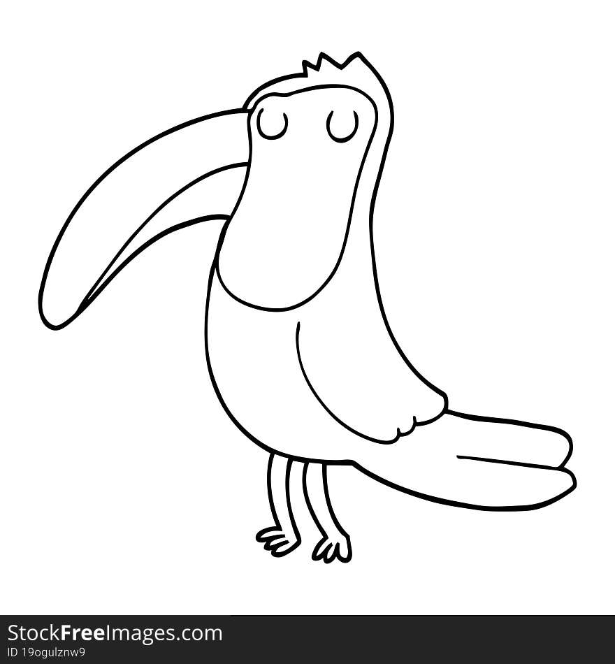 Cartoon Toucan