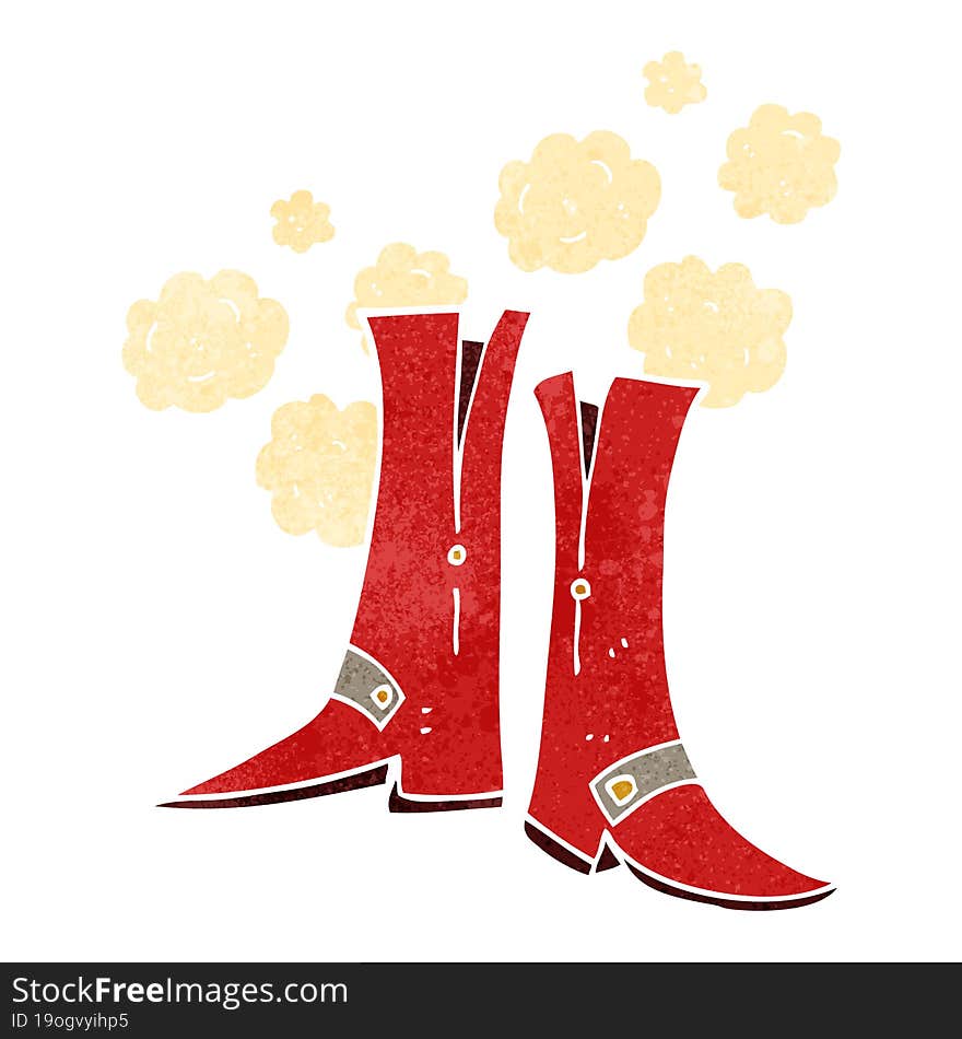 retro cartoon boots