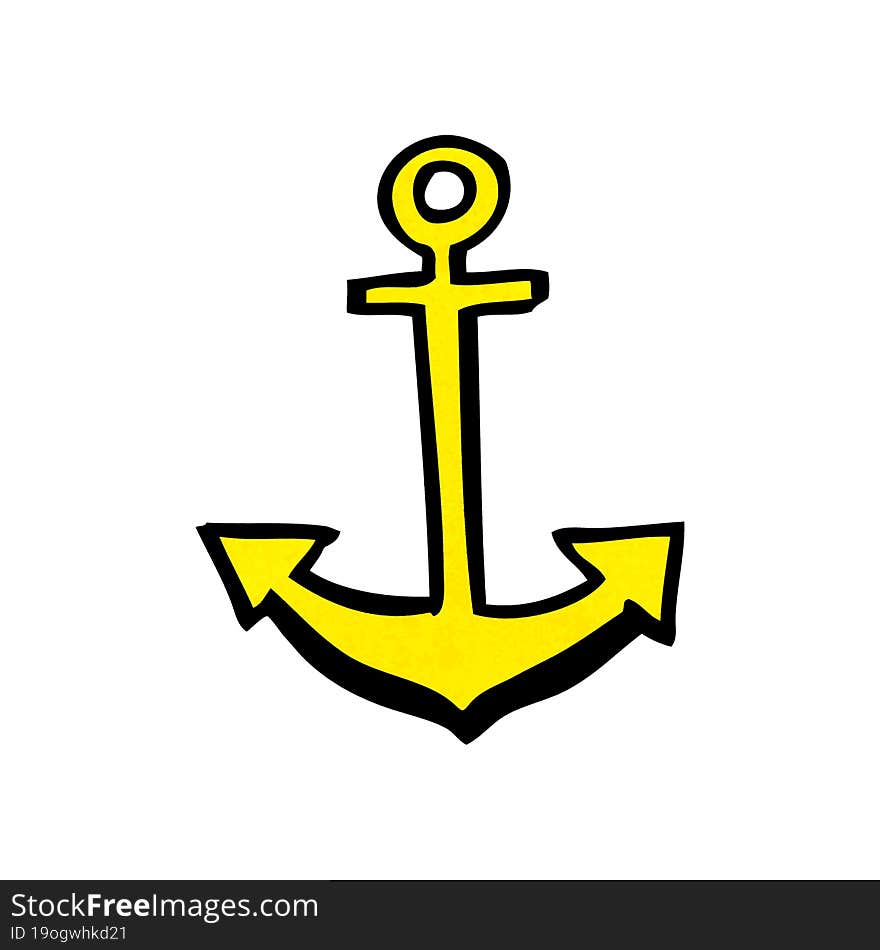 cartoon anchor symbol