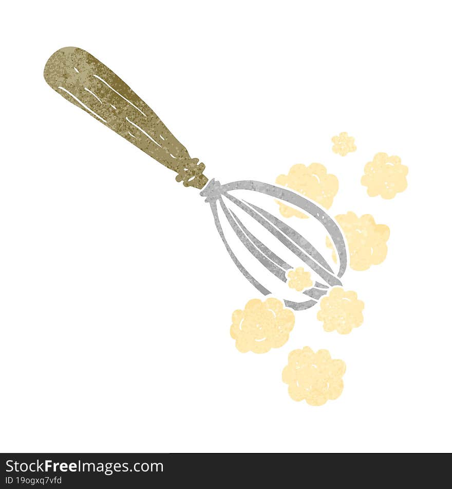 retro cartoon whisk