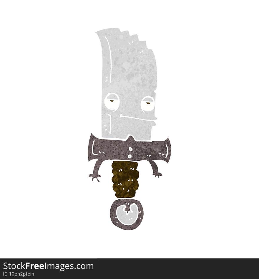 knife cartoon character