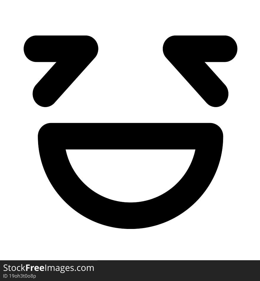 laughing face icon