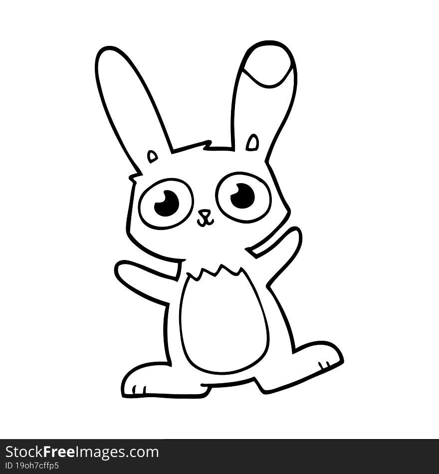 cute cartoon rabbit