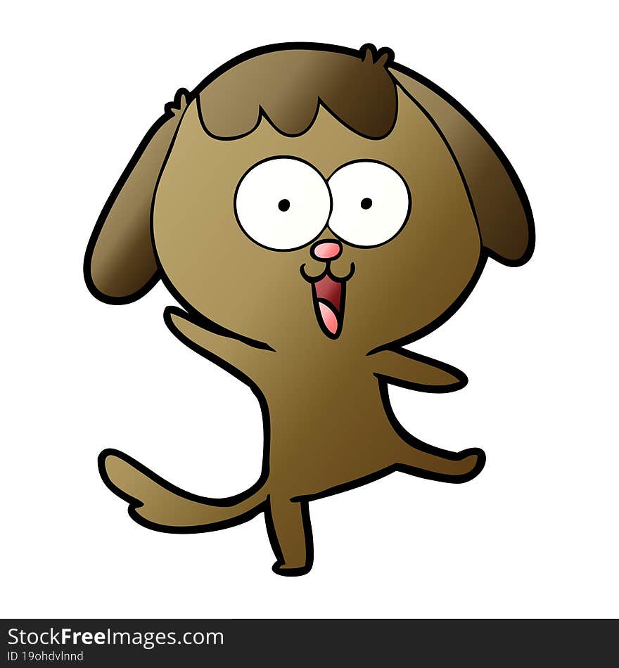 cute cartoon dog. cute cartoon dog