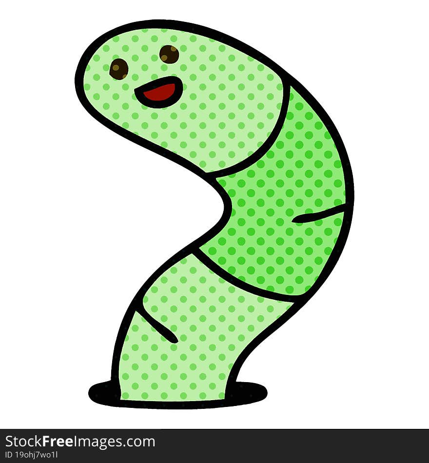 comic book style quirky cartoon snake. comic book style quirky cartoon snake