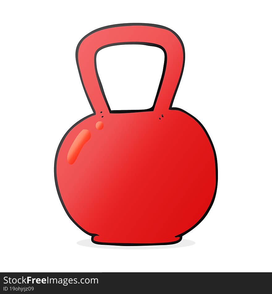 Cartoon Kettle Bell