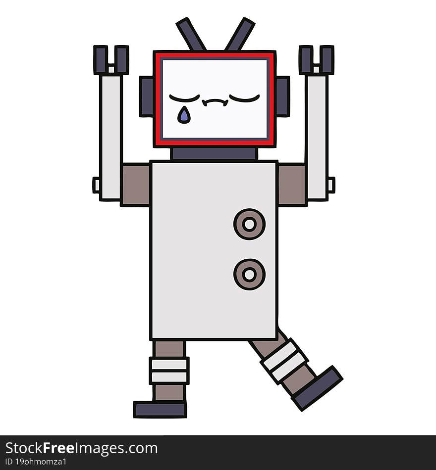 cute cartoon of a robot. cute cartoon of a robot