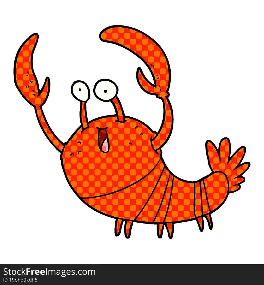 cartoon lobster. cartoon lobster