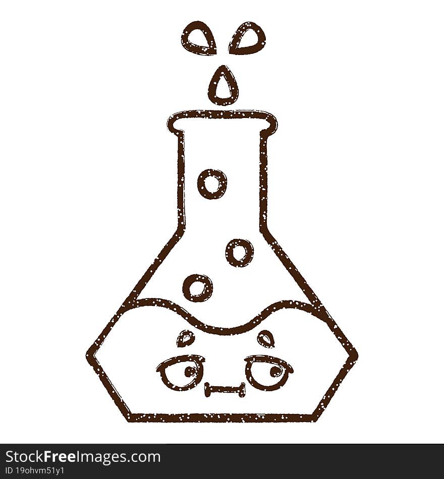 Science Experiment Charcoal Drawing