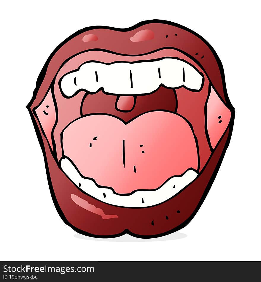 cartoon mouth