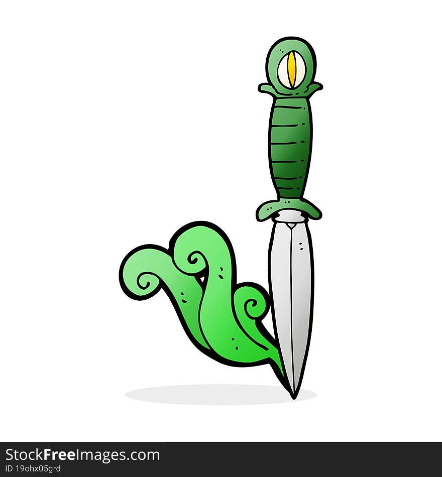 Cartoon Mystic Dagger