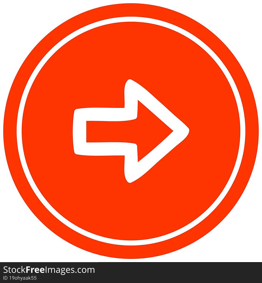 direction arrow circular icon