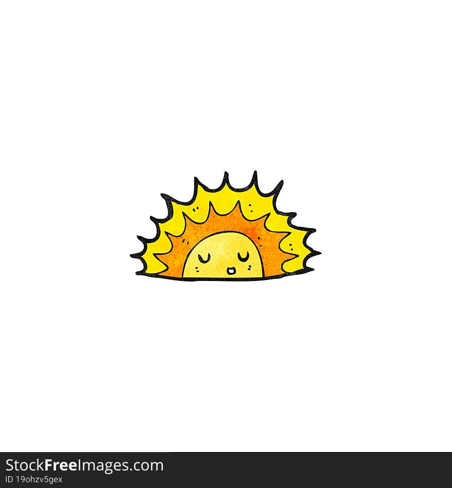 cartoon sun