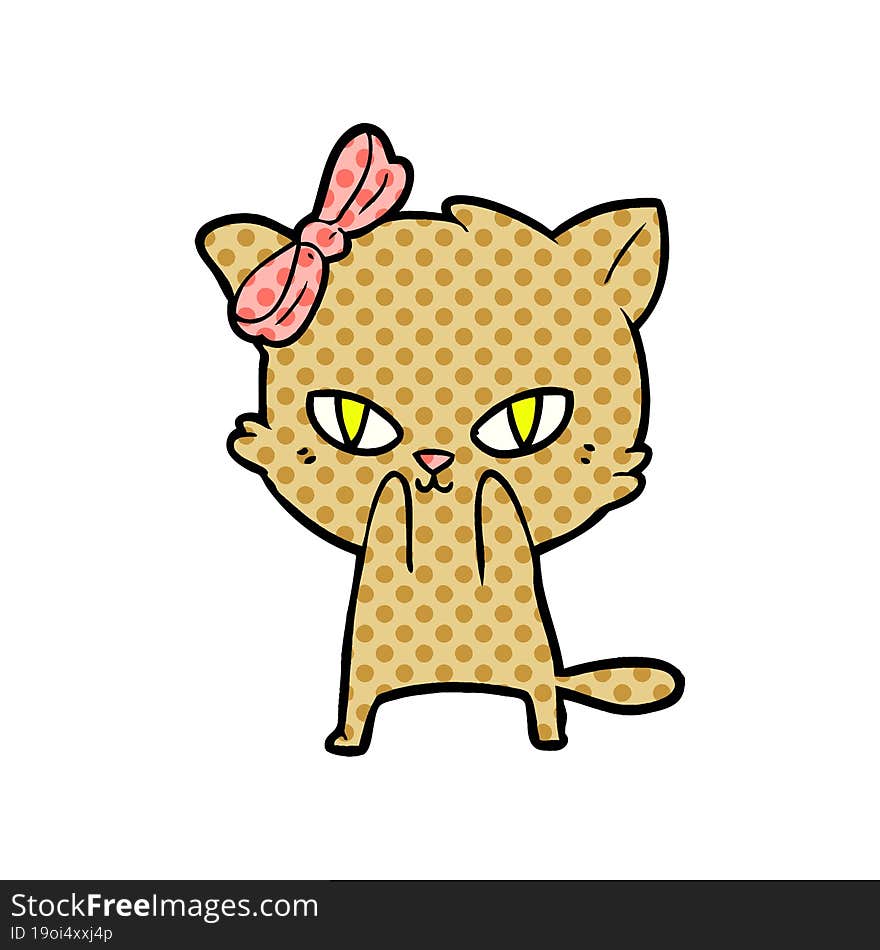 cute cartoon cat. cute cartoon cat