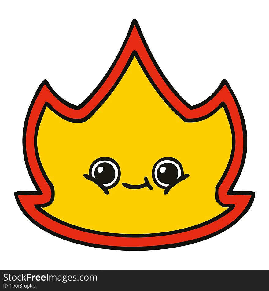 cute cartoon fire