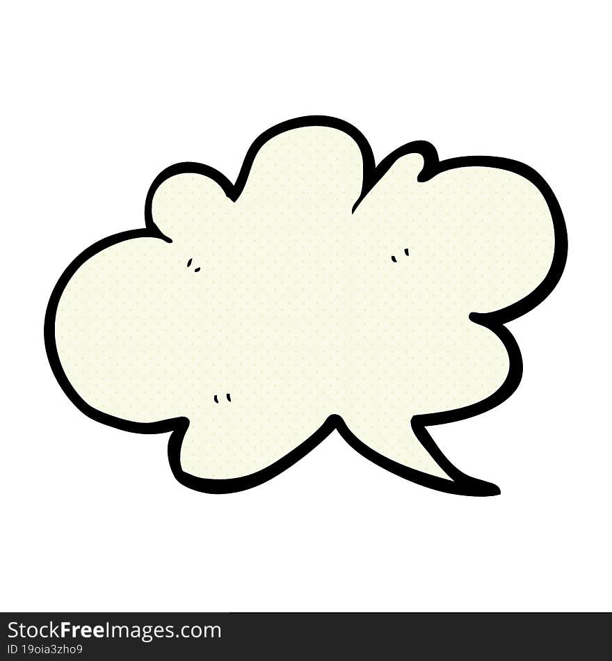 cartoon cloud speech bubble