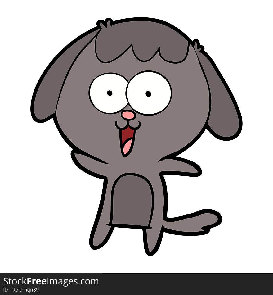 cute cartoon dog. cute cartoon dog