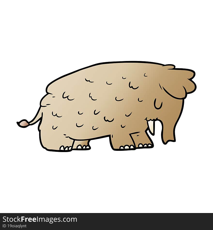 cartoon mammoth. cartoon mammoth