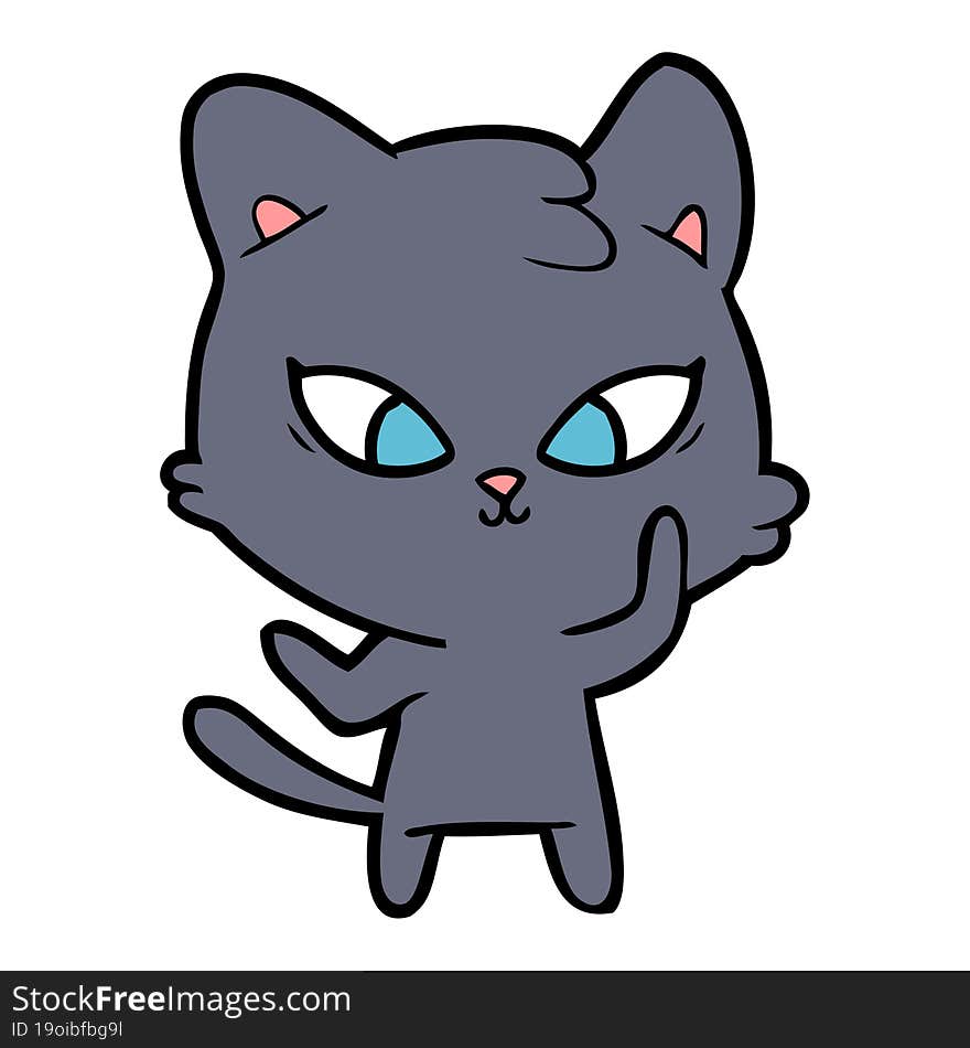 cute cartoon cat. cute cartoon cat