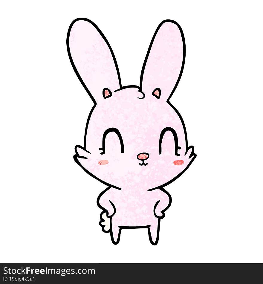 cute cartoon rabbit. cute cartoon rabbit