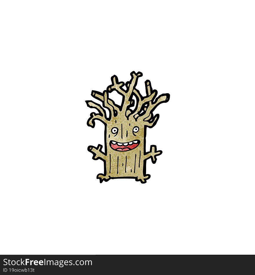 Tree Cartoon Character