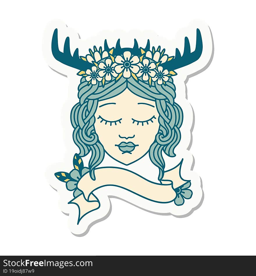 human druid sticker