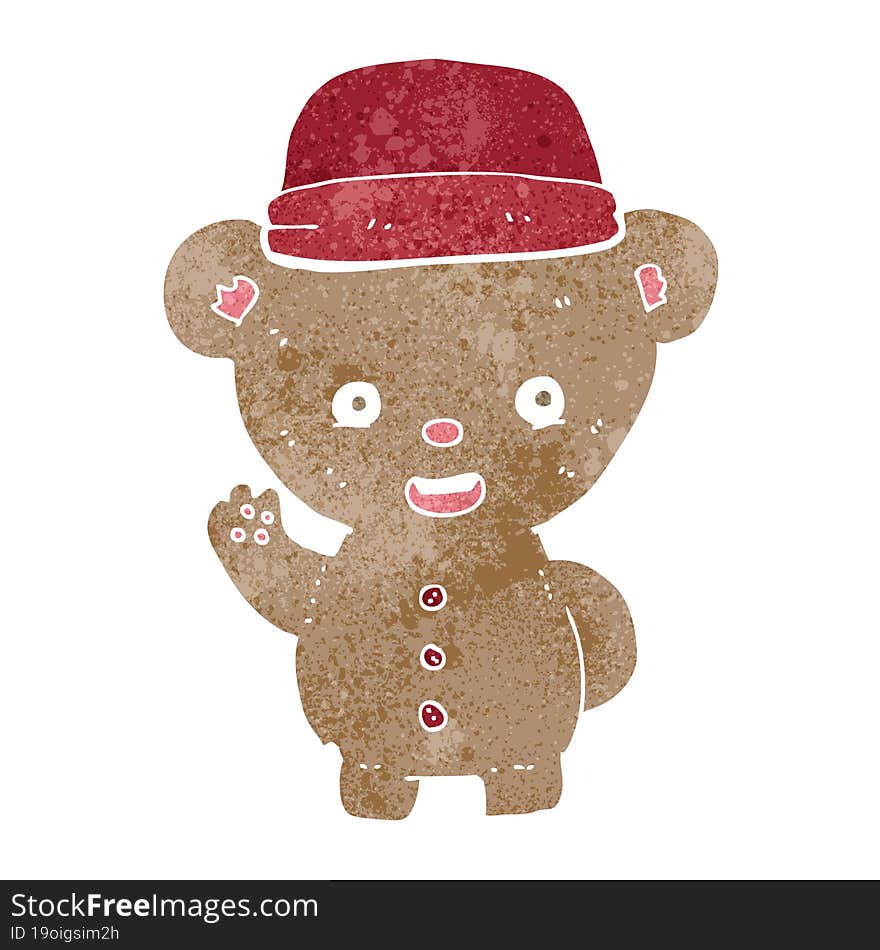 Cartoon Bear In Hat