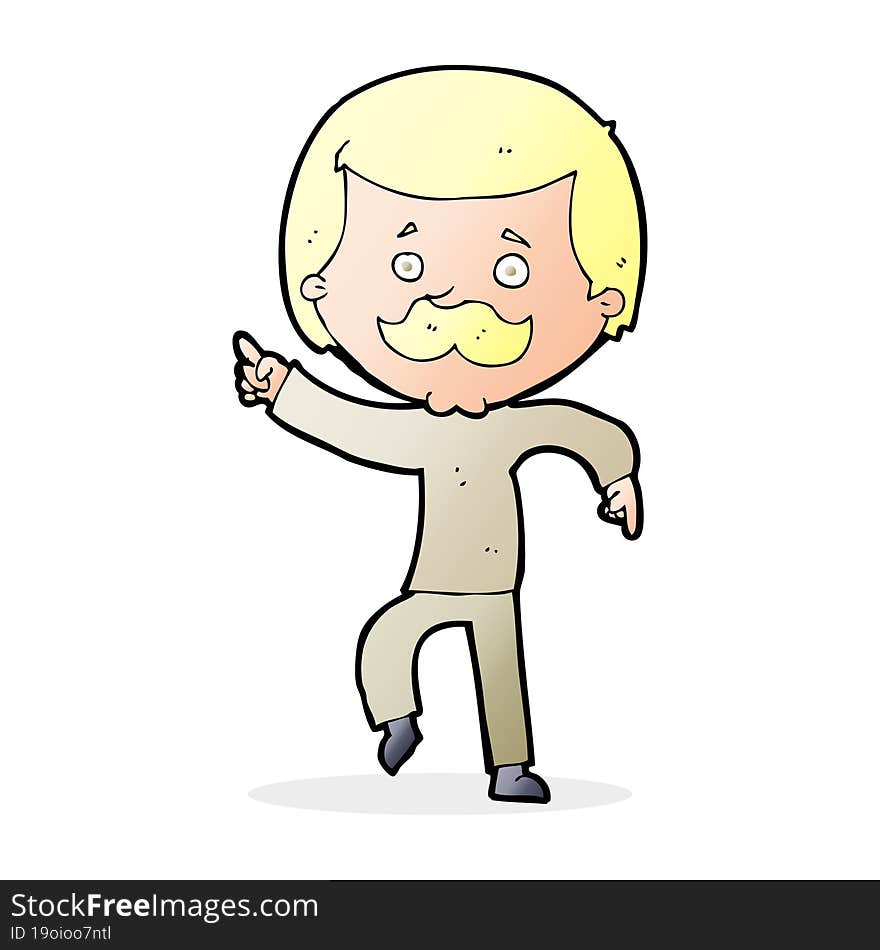 cartoon dancing dad