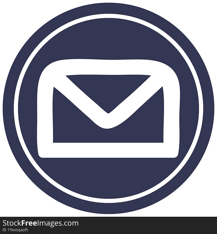 Envelope Letter Circular Icon