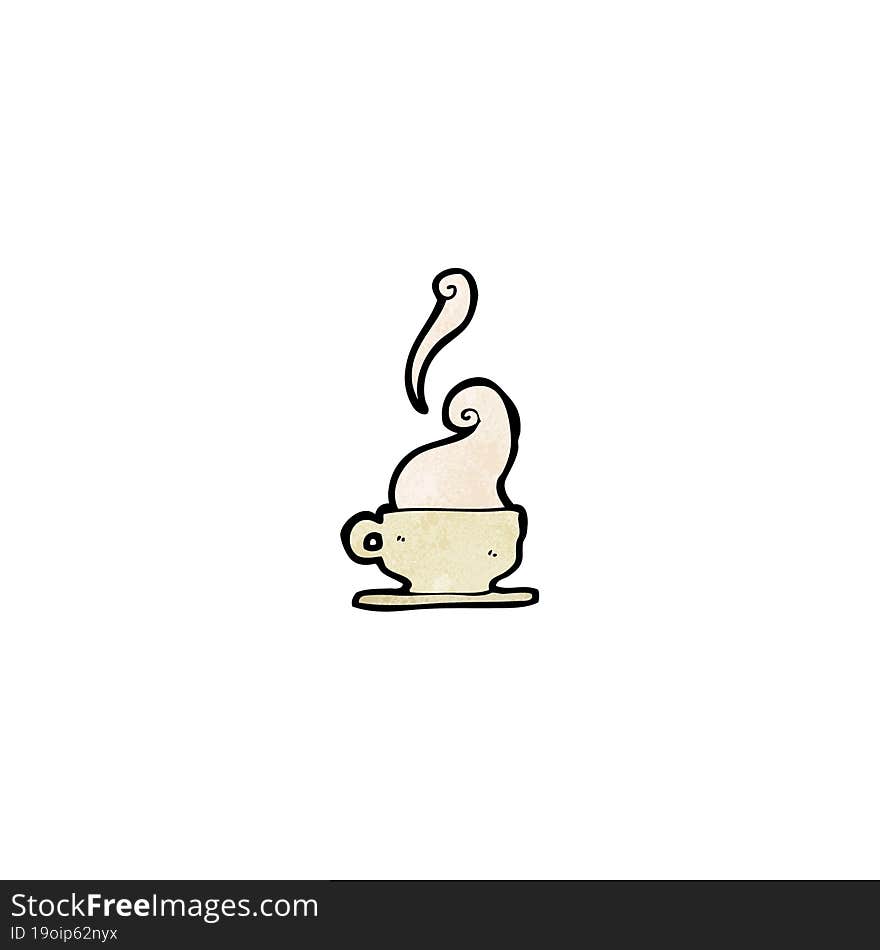 Steaming Coffee Cartoon