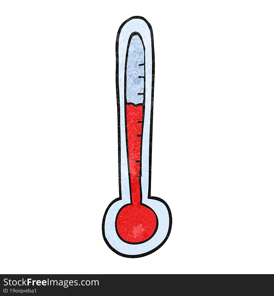 Textured Cartoon Temperature Gauge