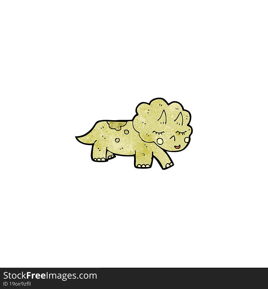 cartoon triceratops