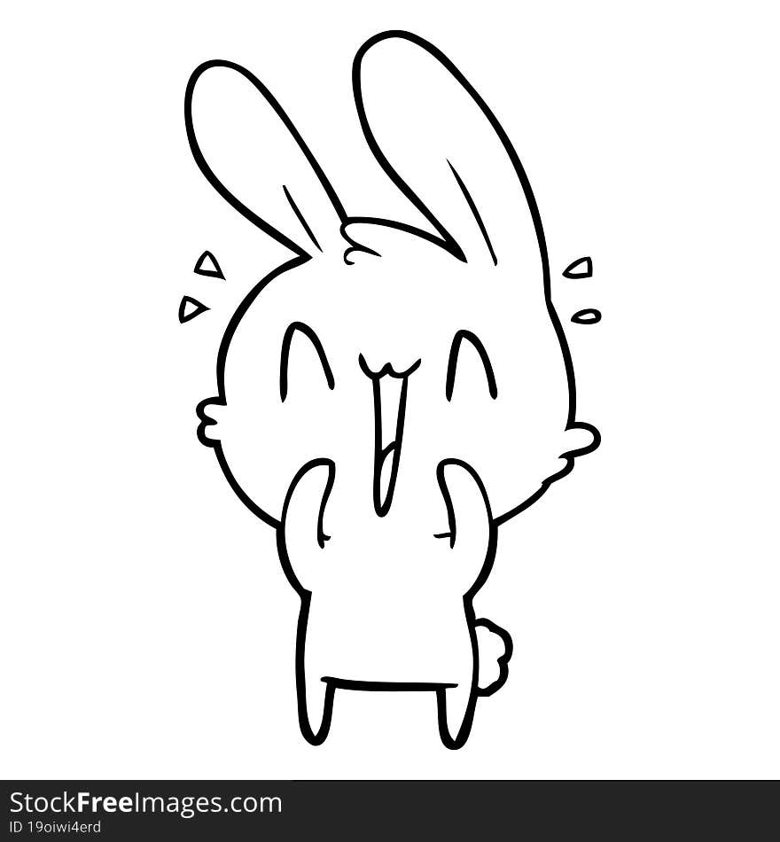 cute cartoon rabbit. cute cartoon rabbit