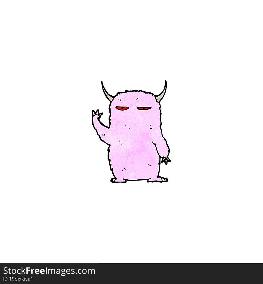 pink monster cartoon