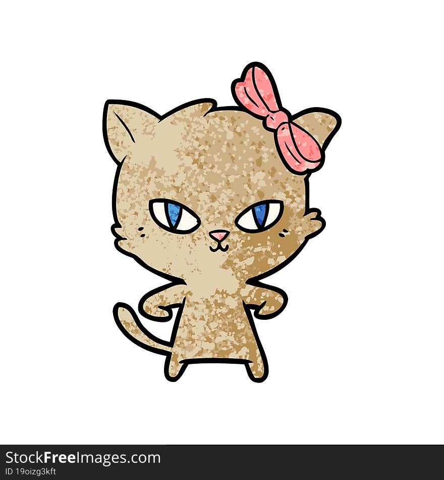 cute cartoon cat. cute cartoon cat