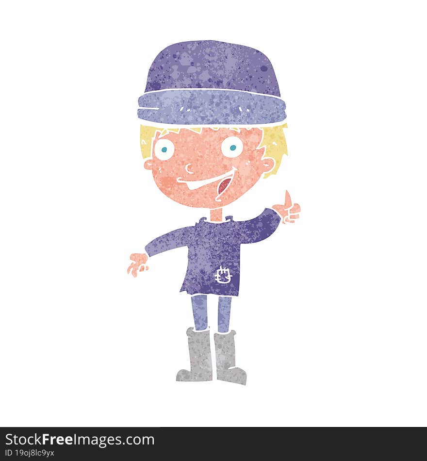 Cartoon Man In Hat