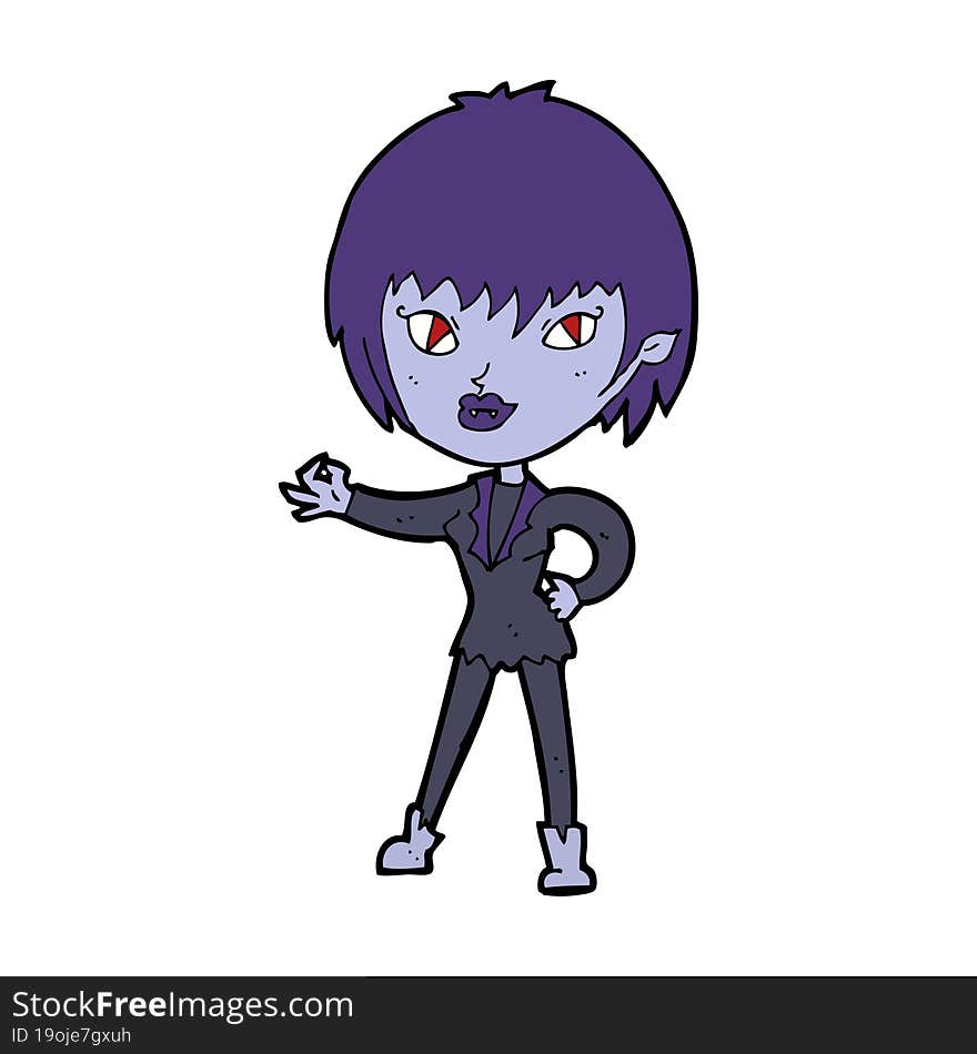 cartoon vampire girl