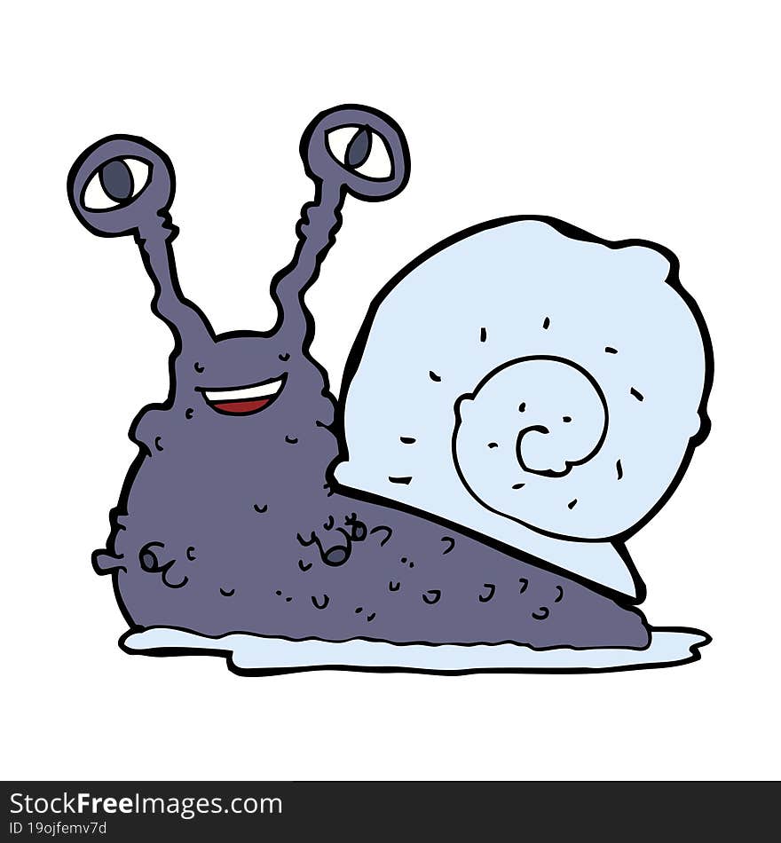 cartoon snail