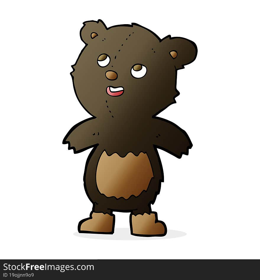 cartoon black bear