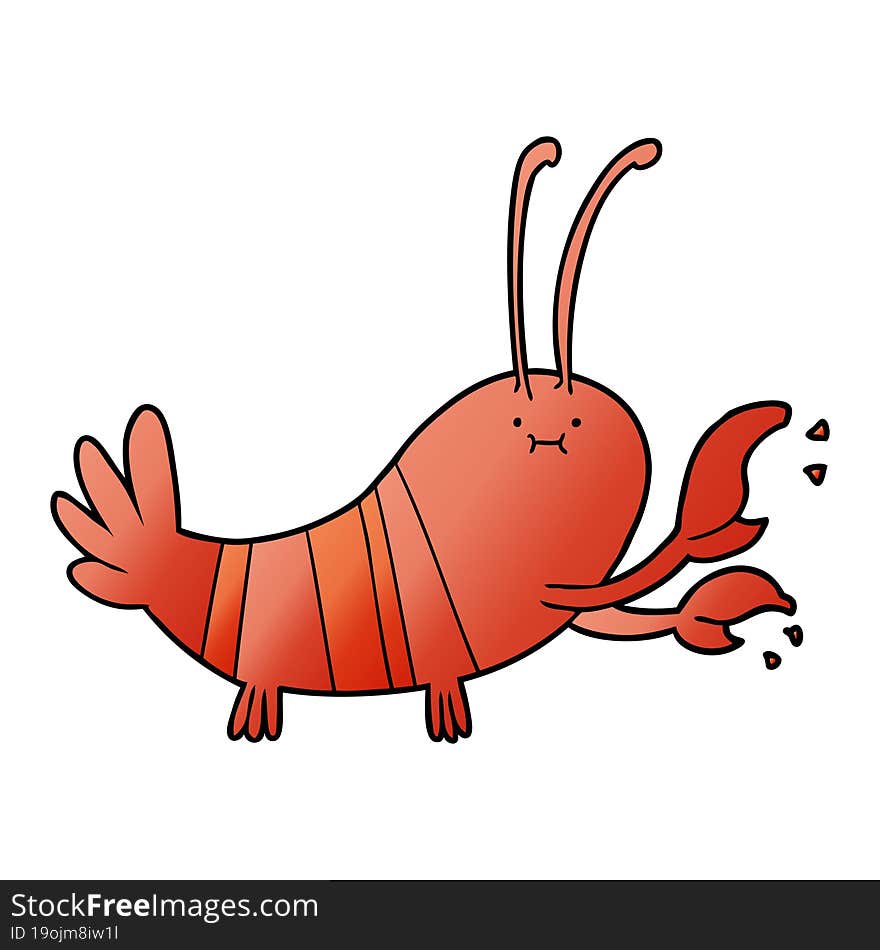 cartoon lobster. cartoon lobster