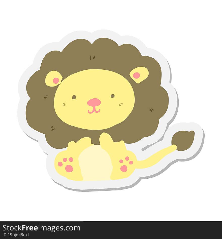 cute lion sticker