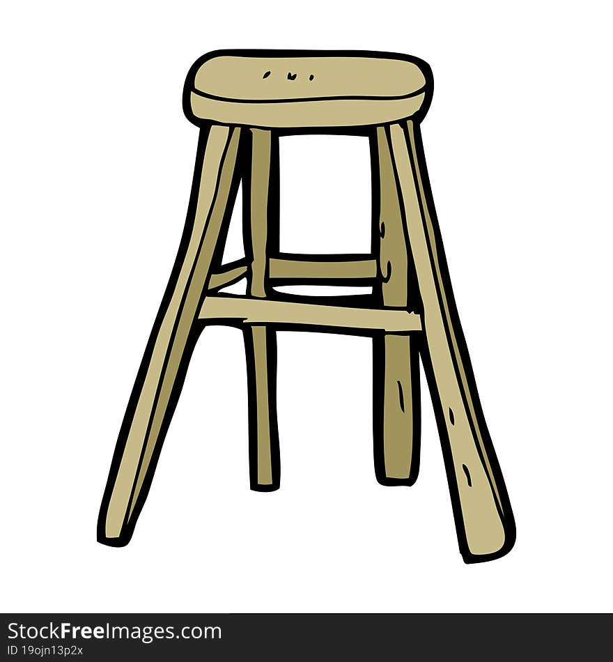 Cartoon Wooden Stool