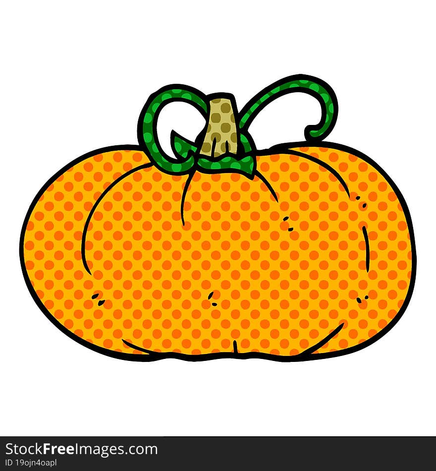 Cartoon Doodle Winter Squash