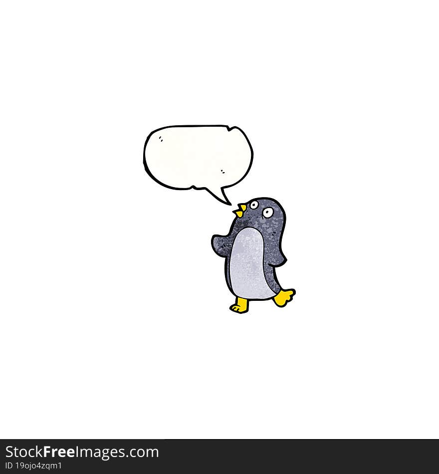 cartoon penguin