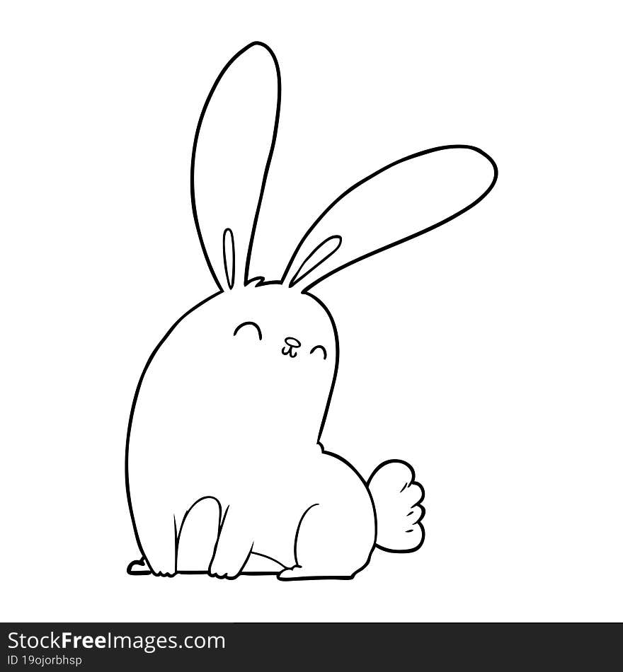 cute cartoon rabbit. cute cartoon rabbit