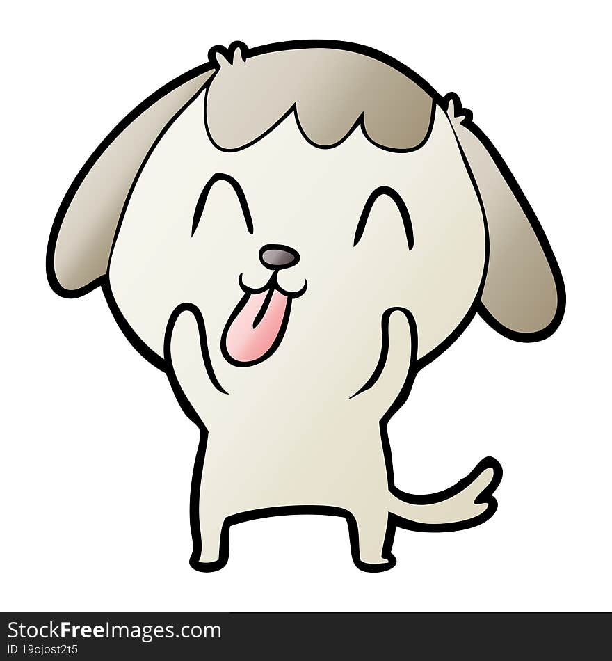 cute cartoon dog. cute cartoon dog